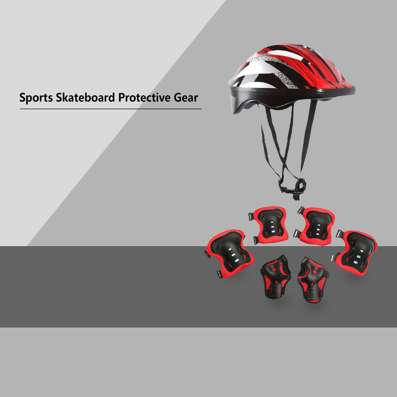 Cycling Safety Gear For Kids - 7 pezzi/set ginocchiere e gomitiere per