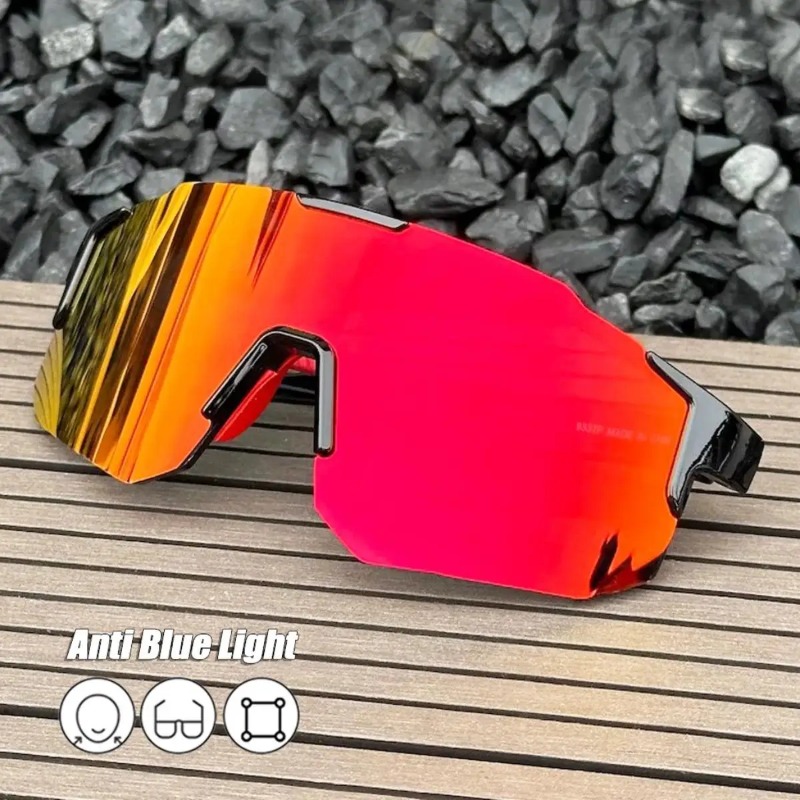 Cycling Glasses - Occhiali da Ciclismo Quadrati con Montatura