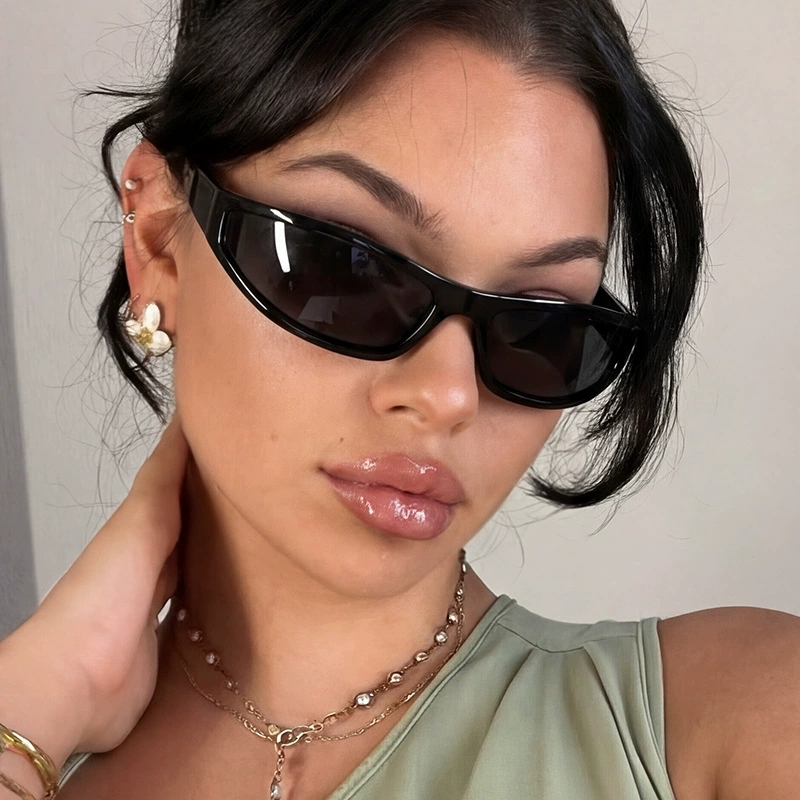 Cycling Glasses - Occhiali da Sole Rettangolari Stile Y2K