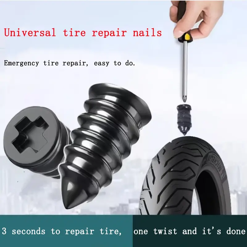 Tubeless Tire Sealant - Kit Universale per Riparazione Pneumatici, Set