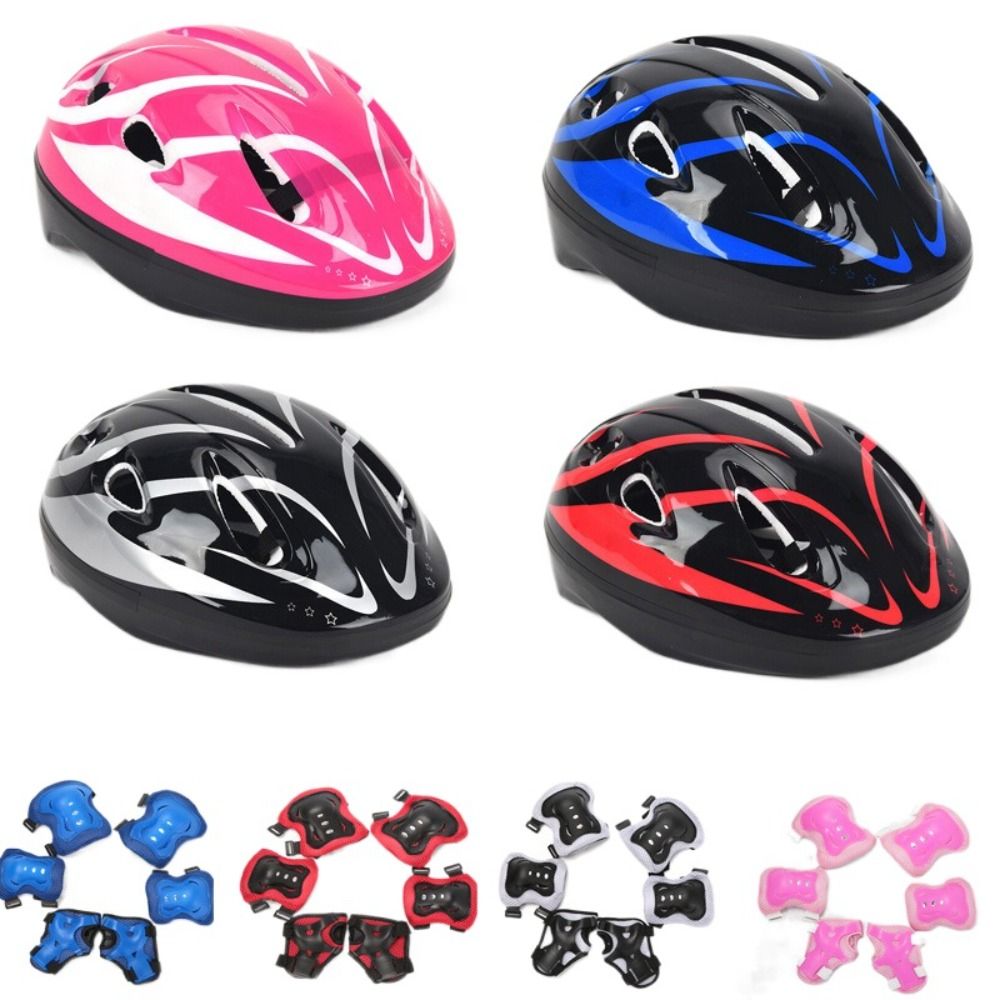 Cycling Safety Gear For Kids - Casco per bambini ginocchiere gomitiere protezione