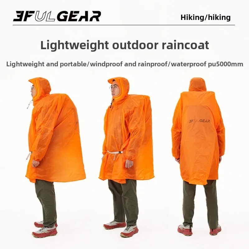 Cycling Gear In Rain - Poncho Antipioggia Ultraleggero 3F UL GEAR