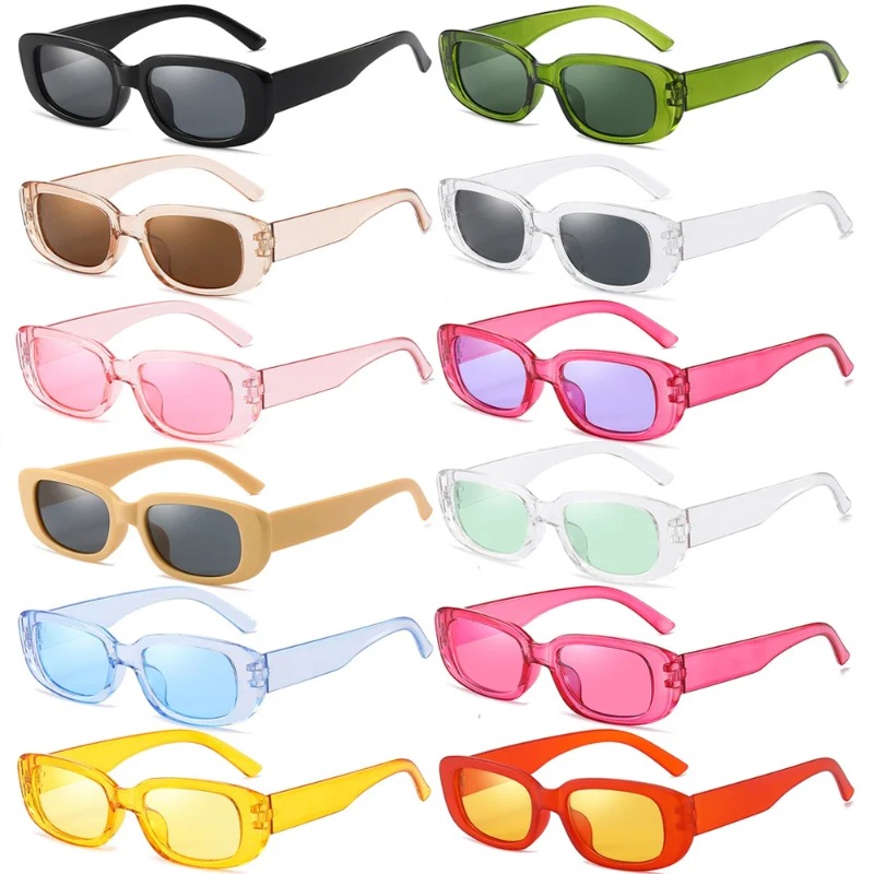 Cycling Glasses - Occhiali da Sole Steampunk Rettangolari per