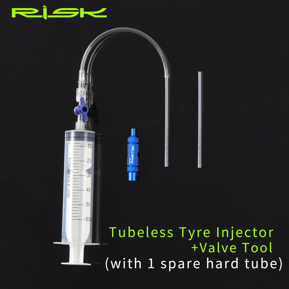 Tubeless Tire Sealant - RISK Tubeless Pneumatico Iniettore Bicicletta Sigillante