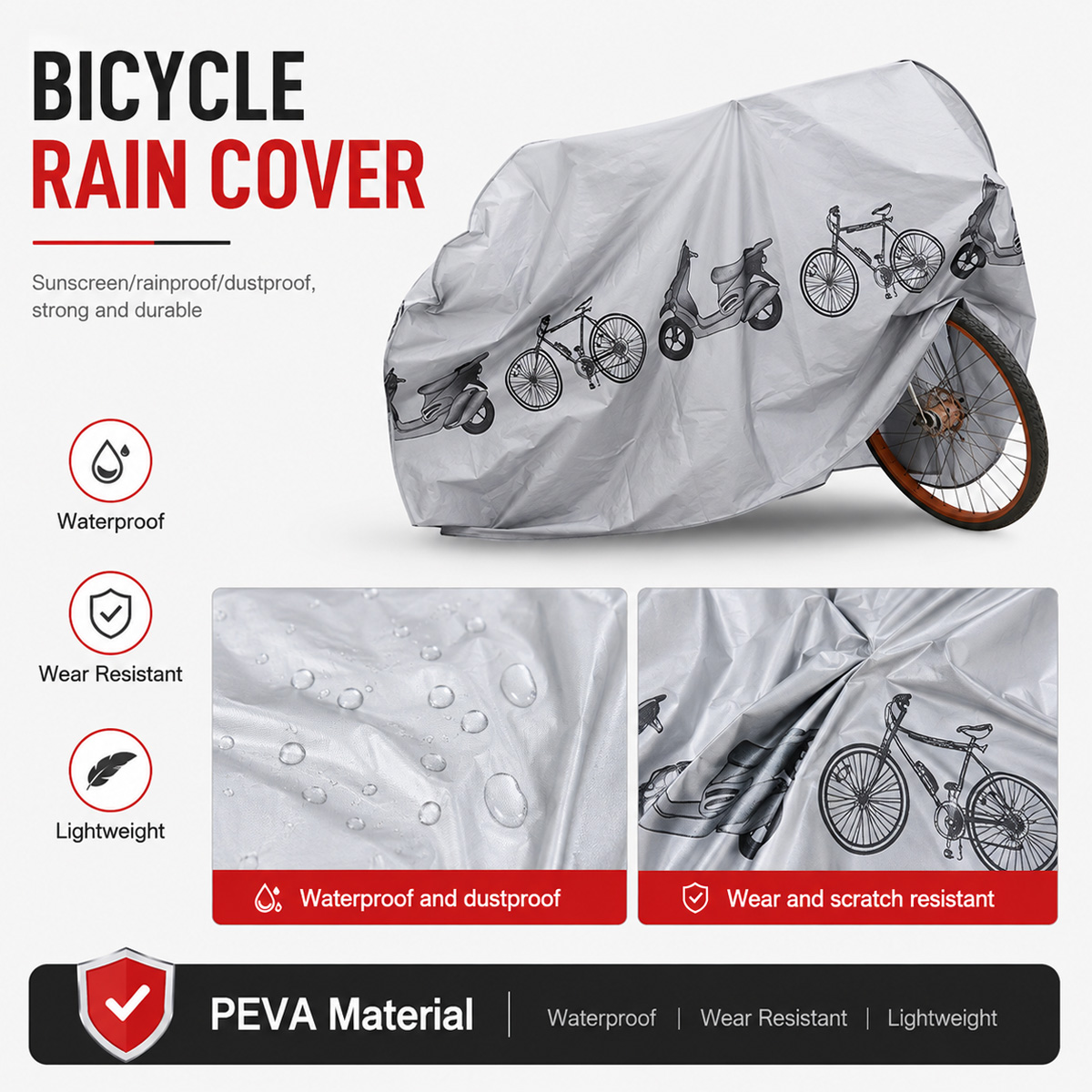 PINMOAP Copertura universale a - Cycling Gear In Rain recensione e prezzo
