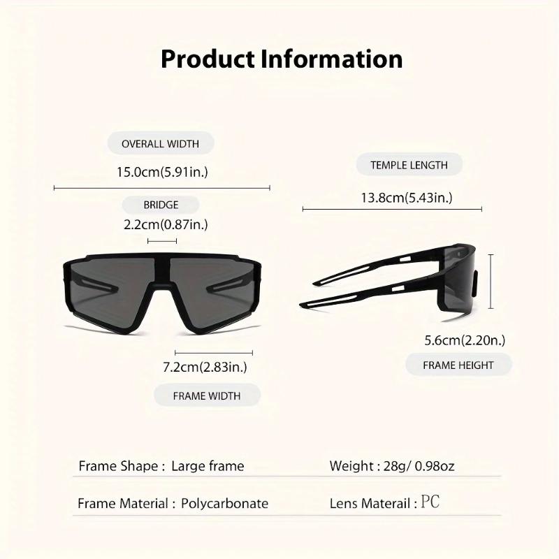 2 Pezzi Occhiali da Ciclismo O - Cycling Glasses recensione e prezzo