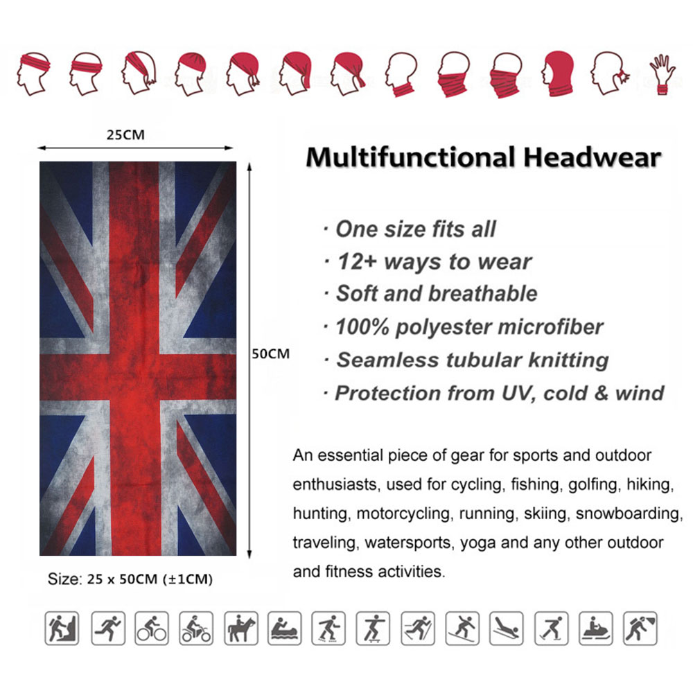 Bandane con bandiera del bangl - Cycling Gear Uk recensione e prezzo
