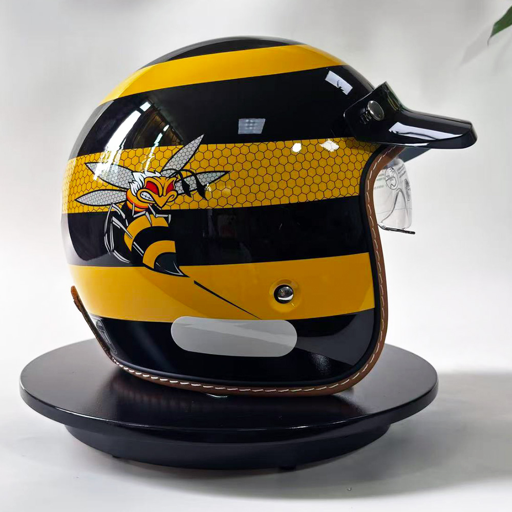 Nuovo casco da moto retrò Gial - Yellow Cycling Gear recensione e prezzo